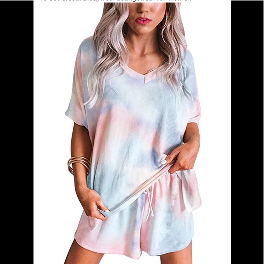 NWT Tie-Dye Pajama Set